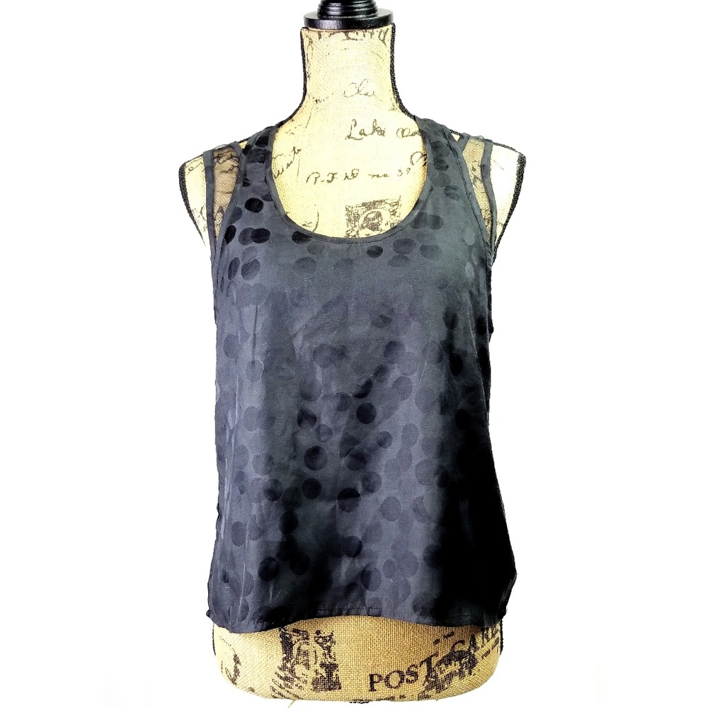 ❄️ BUFFALO by David Bitton: Blk. Polka Dot Tank